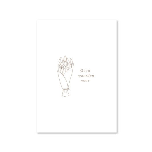 Wenskaart-geen-woorden-voor-tulpen