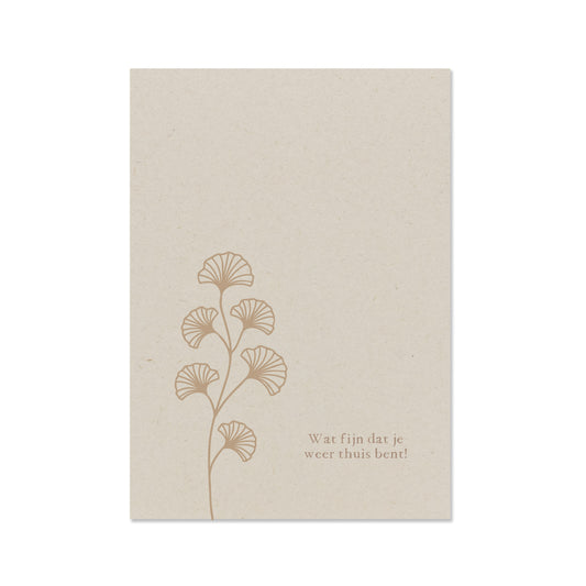 Duurzame wenskaart | Weer thuis