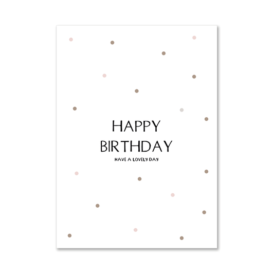 Duurzame wenskaart | Happy birthday (have a lovely day)