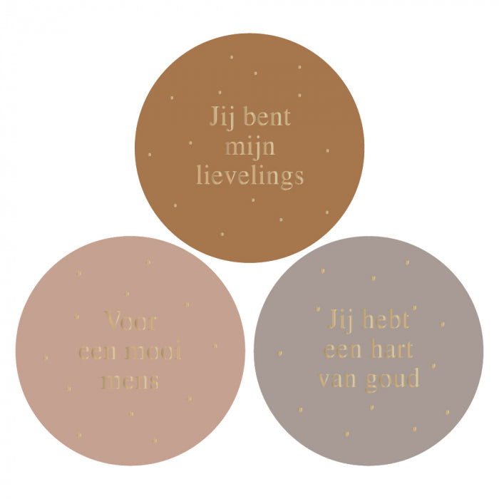 3 soorten stickers voorbeelden