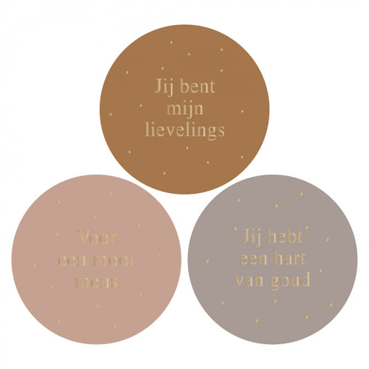 3 soorten stickers voorbeelden