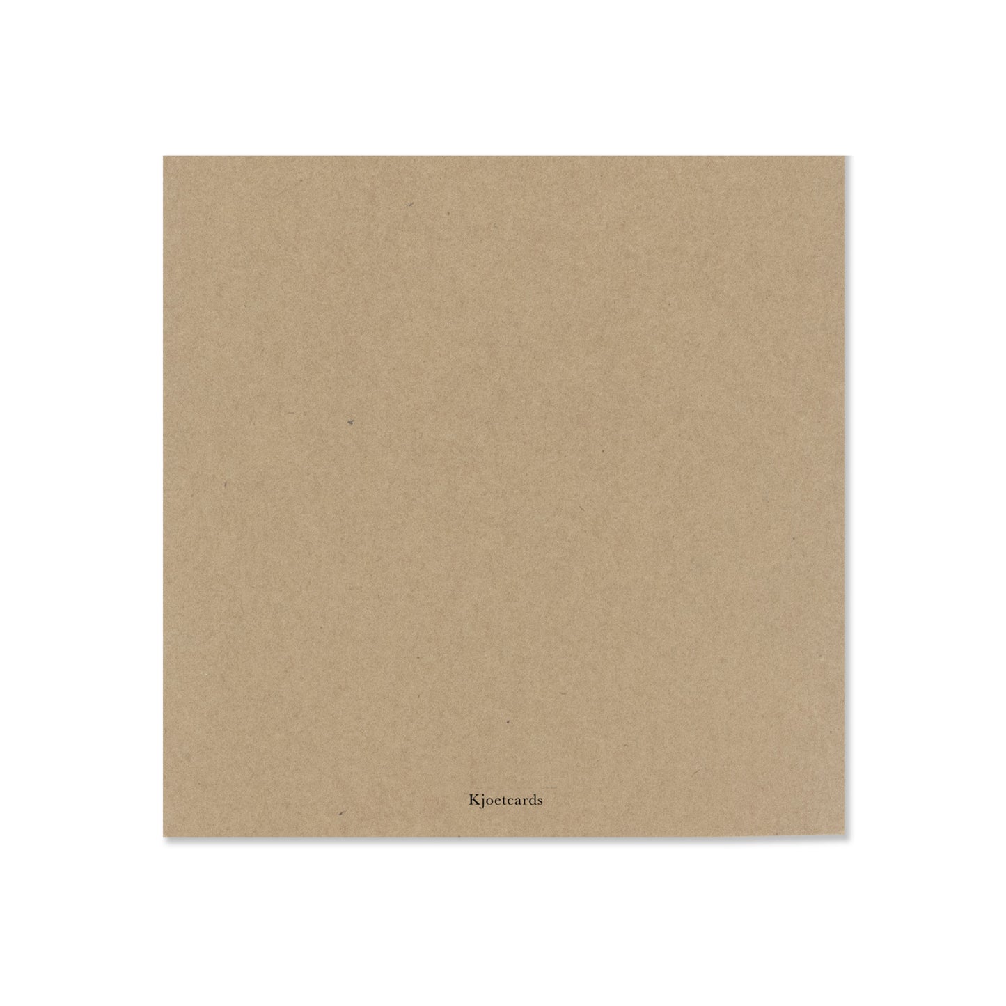 Achterkant vierkante kraftkaart