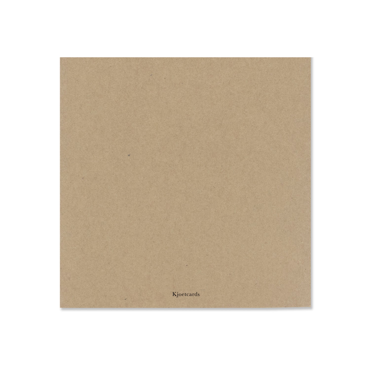 Achterkant vierkante kraftkaart