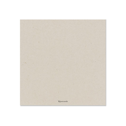 achterkant vierkante kerstkaart landbouwafval