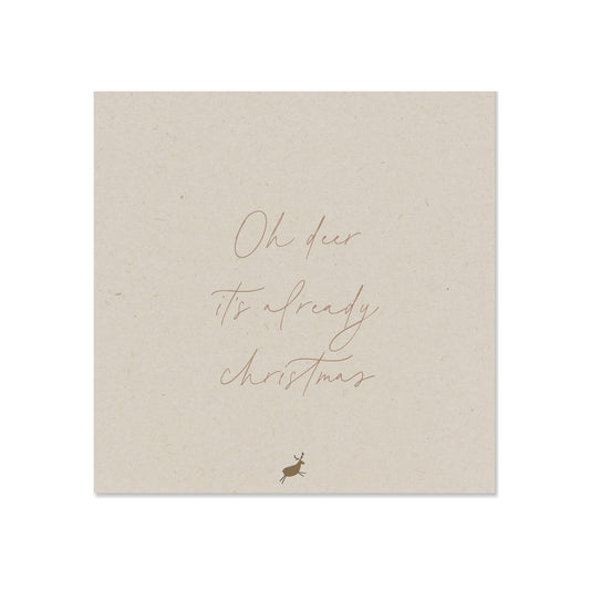 Oh deer it's already christmas landbouwafval papier