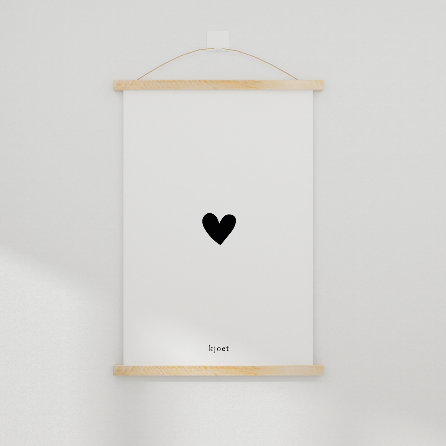 Duurzame poster met hartje