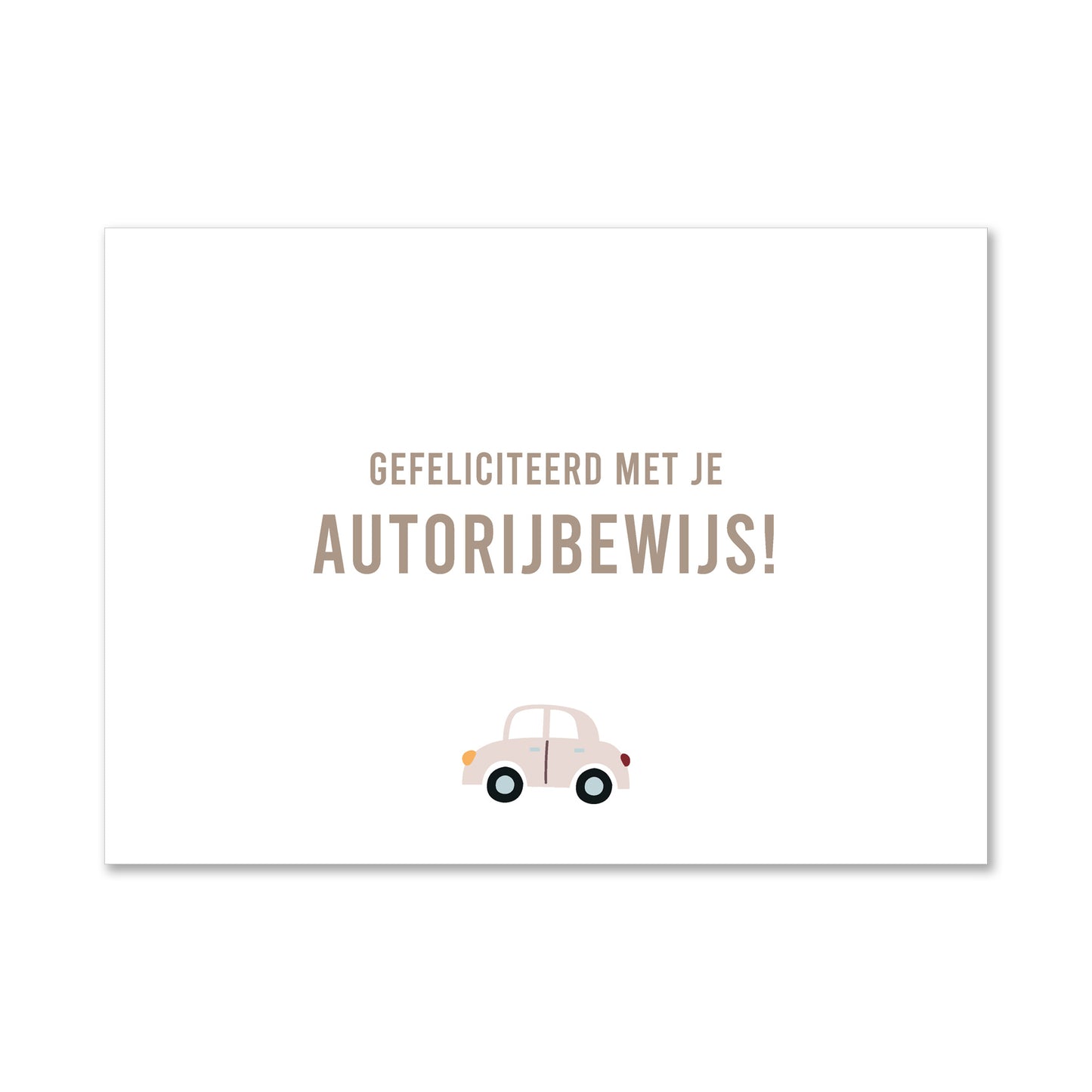 Wenskaart | Autorijbewijs