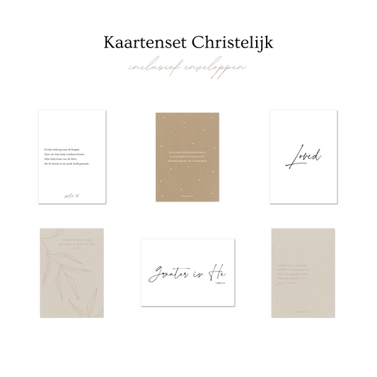 Duurzame kaartenset | Christelijk