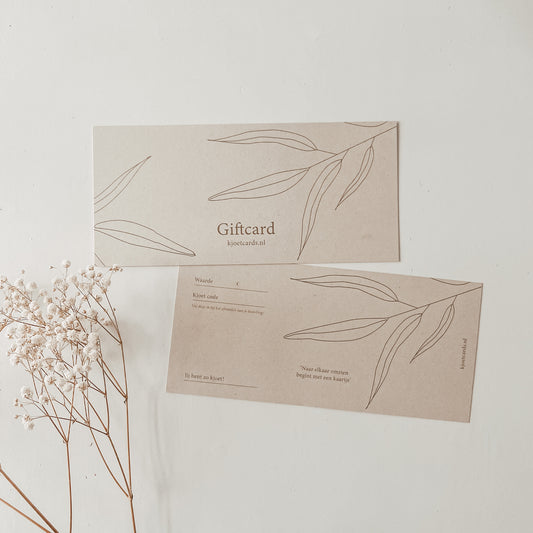 Kjoetcards Giftcard
