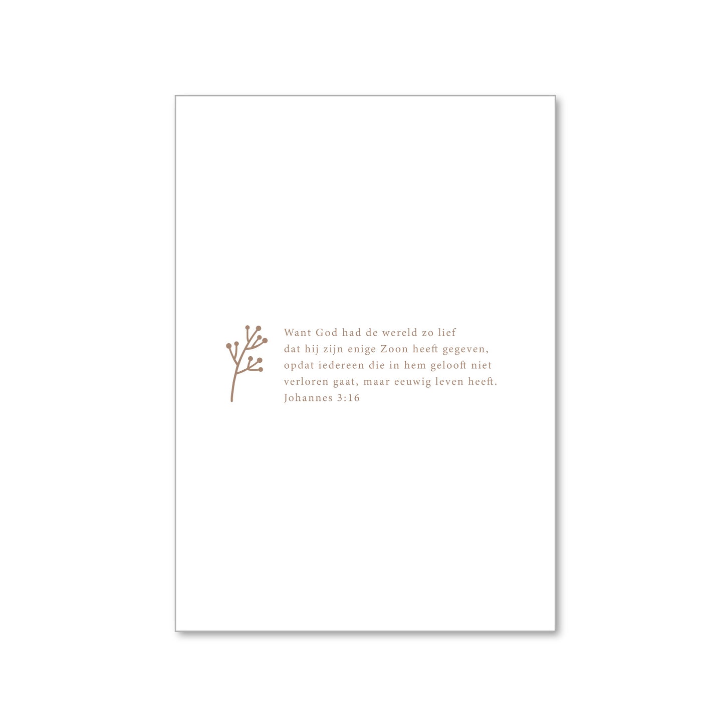 Kerstkaart | Johannes 3:16