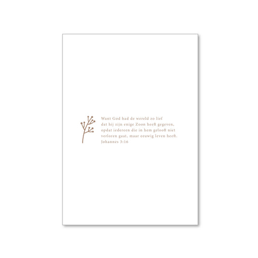 Kerstkaart | Johannes 3:16