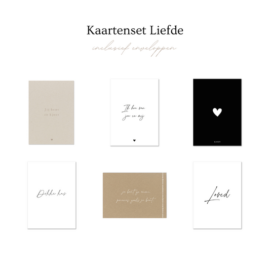Duurzame kaartenset | Liefde