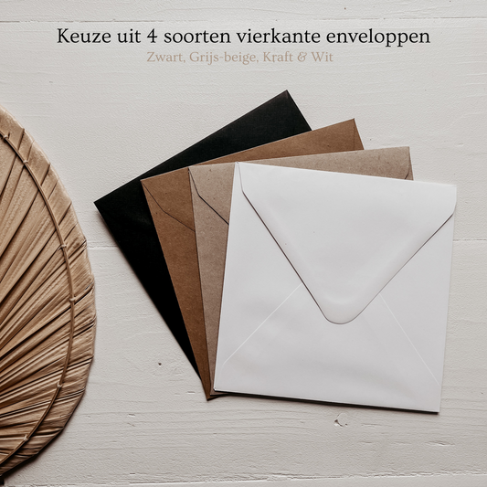 Keuze uit vier soorten enveloppen