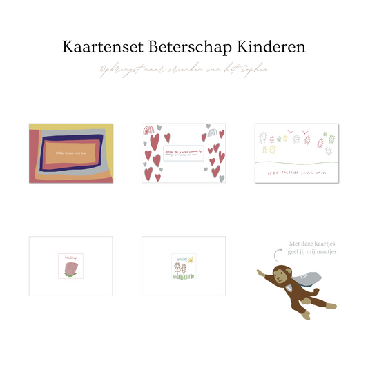 Kaartenset beterschap kinderen