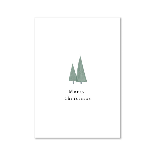 Merry christmas minimalistische kerskaart