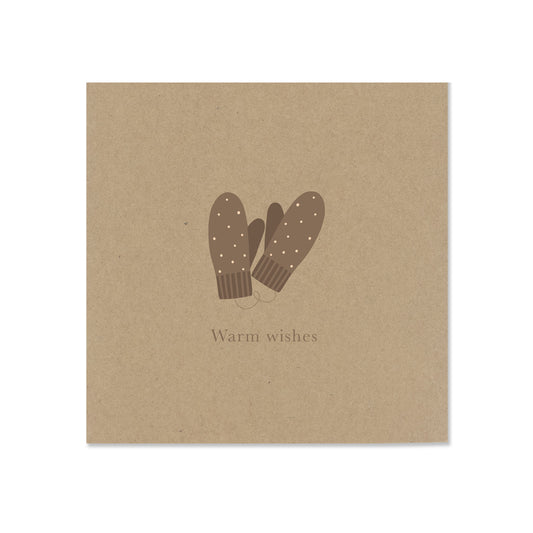 Kerstkaart warm wishes