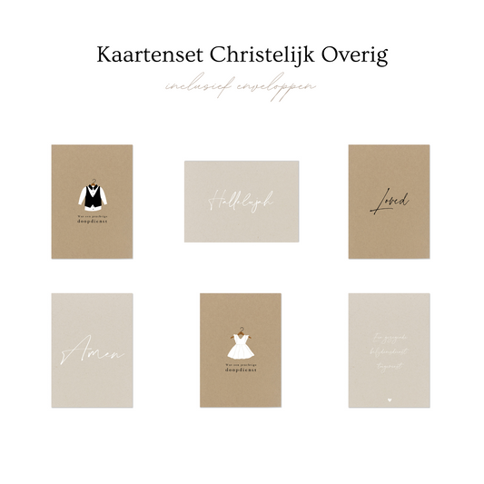 Duurzame wenskaartenset christelijk overig
