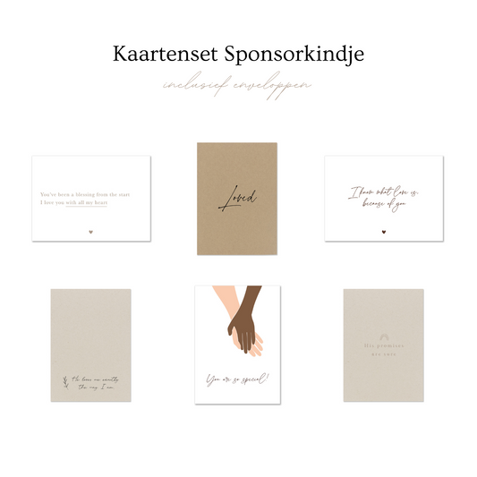 Duurzame wenskaartenset voor je sponsorkindje