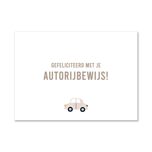 Wenskaart | Autorijbewijs